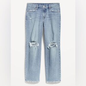 Light Wash Blue Ripped Women's Jeans
